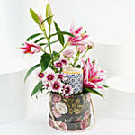 Graceful Blooms n Candle Flower Box