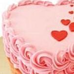 Delightful Heart Red Velvet Cake Half Kg