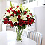 Cherish Joy With Roses And Lilies