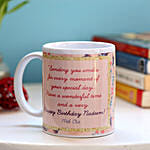 Personalised Birthday Message Mug