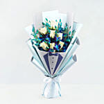 Gentelman Flowers Bouquet Blue Color