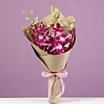 Purple Orchids & Cappuccino Cake 4 Portions