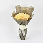 35 Peach Roses Bouquet