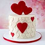 Valentine Hearts Chocolate Fondant Cake 1 Kg