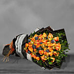 Grand Orange Roses Bouquet