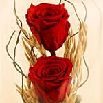 2 Roses Bouquet Red Forever Roses