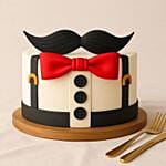 3D Tuxedo Designer Cake For Dad