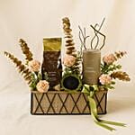 Bateel Espresso And Qahwa Hamper With Flowers