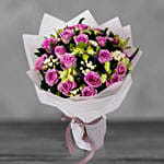 Beautiful Purple Roses Bouquet