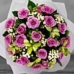 Beautiful Purple Roses Bouquet