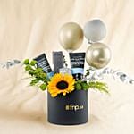 Beauty And Cheer Gift N Flowers Box