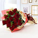 باقة جمال الورد مكونة من 12 ورود