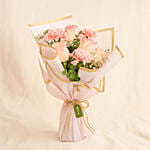 Beauty Of Pink Bouquet N Cupcake Set