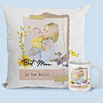 Best Mom Cushion N Mug Gift Set