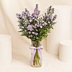 Birthday Wishes Aster Flowers Tall Vase