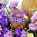 Blooming Purple With Chocolate Box