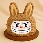 Brown Labubu Doll 3D Cake 1 Kg