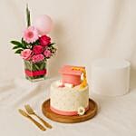 Cake And Roses Bouquet Sweeten Graduation