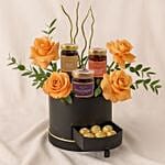 Cappuccino Roses N Bateel Delightful Gourmets