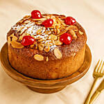 Cherry And Almond Flakes Cake