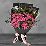 Cherry Blossom Sprayed Rose Bouquet