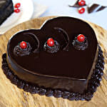 Chocolate Truffle Heart Cake 1 Kg
