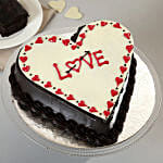 Chocolate Truffle Love Cake 1 Kg