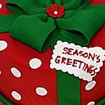 Christmas Greetings Theme Cake 16 Portions Vanilla