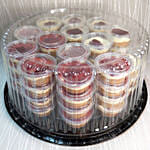 Classic Strawberry Mini Cheesecake 36 Pcs