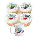 Combo of Diwali Mug and Cupcakes