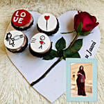 Cupcakes & light Blue Photo Frame