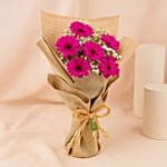 Dark Pink Gerbera Bouquet