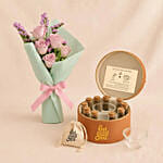 Flower Bouquet n Feel Good Tea Leather Box