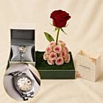 Fontenay Paris WomenS Watch N Blooming Rose Tray