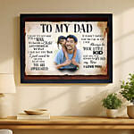 Framed Wall Art With FatherS Day Message
