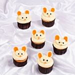 Fun Time Bunny Cupcakes 6 Pieces