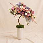 Garden Charm Flower Ceramic Vase