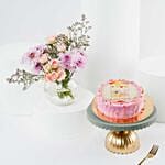 Garden Grace Flower Bowl N Baby Girl Cake