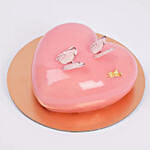 Gentle Love Heart Shape Cake 1.5 Kg