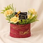 Godiva N Yellow Rose Floral Box