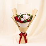 Grad Flowers Elegant Pink And Red Roses Bouquet
