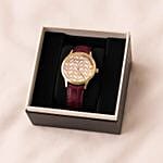 Guy Laroche WomenS Watch N Purple Flower Box