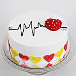 Heart Beat Chocolate Cake Half Kg