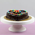 Heart Shaped Truffle Cake With Gems 1 Kg