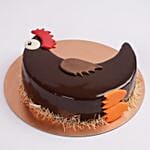 Hen Designed Chocolate Cake 500 Grams