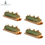 Irresistible Pistachio Chocolate Eclair 4 Pcs