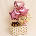 Joyful Celebration Combo Flower With Cake N Balloons