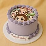 Labubu Doll Characters Birthday Cake 1 Kg