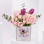 Love You Mama Personalised Flower Vase
