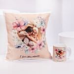 Love You Mama Printed Cushion N Mug